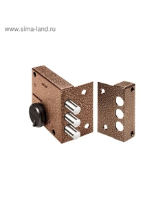 Замок накладной «» Кремень 1.04.51.5.5.К, 86×83×20 мм, 5 ключей Эльбор