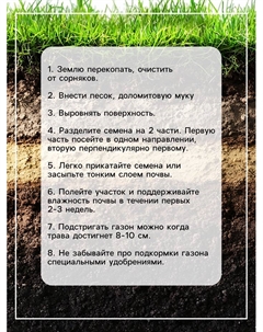 Газонная травосмесь «Детский» 0.5 кг Поспелов