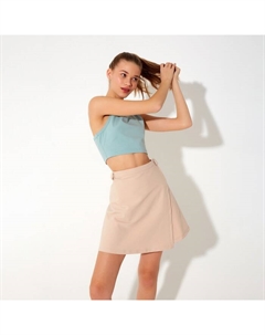 Юбка мини женская : Casual Collection, бежевая, размер 44 Minaku