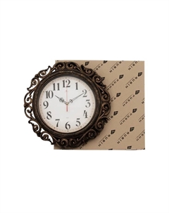 Часы настенные, интерьерные "Хостон", бесшумные, d-40.5 см, циферблат 26 см Рубин