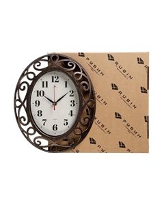 Часы настенные, интерьерные "Витки", бесшумные, 31 х 26 см Рубин