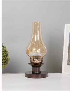 Лампа настольная ЭКО «Татьяна» 1×40 Вт Е27 венге/мед 14×14×34 см Risalux