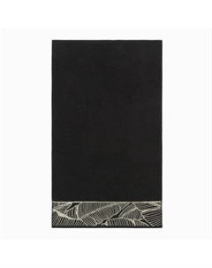 Полотенце махровое Love Life Leaves 70×140 см, чёрное 100%, чёрное Lovelife