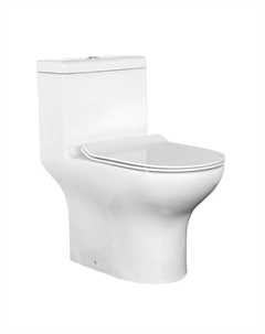 Унитаз моноблок Comforty CF41083OP, универсальный выпуск, дюропласт, 2-реж. арматура