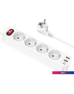 Сетевой фильтр NS1 Aura 4-bit (белый) Hoco