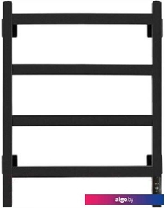 Полотенцесушитель Квадро 40x60 (терморегулятор, черный матовый) Granula