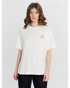 Футболка женская с принтом и надписью "wings of courage" Mark formelle