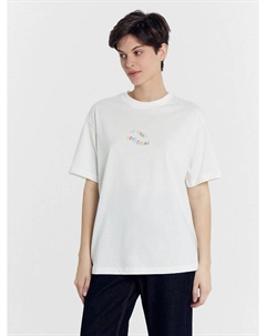 Футболка женская белая с печатью Mark formelle