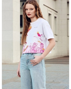 Футболка женская белая "мiлы мiнск" Mark formelle