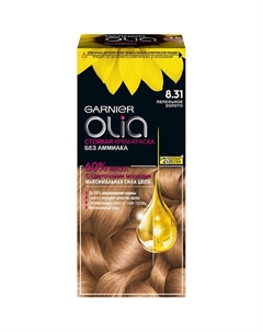 Стойкая крем-краска для волос с цветочными маслами, без аммиака Olia 112 Garnier