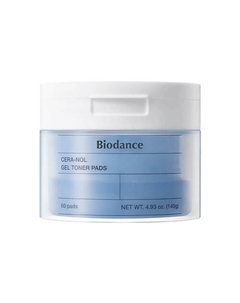 Cera-Nol Gel Toner Pads Восстанавливающие гелевые тонер-пэды для лица с керамидами 140 Biodance