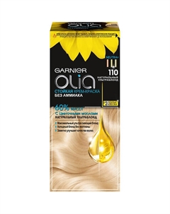 Стойкая крем-краска для волос с цветочными маслами, без аммиака Olia 112 Garnier