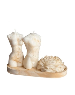 Набор ароматических свечей "Кокос и шоколад" Свечка картоновна