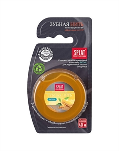 Объемная зубная нить с ароматом апельсина и корицы Professional DentalFloss Splat