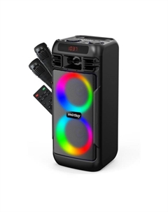 Портативная караоке система SmartBuy MEGA BOOM 2, 50 Вт, 2 микрофона, AUX, USB, BT, 4000 мАч, чёрная Smartbuy