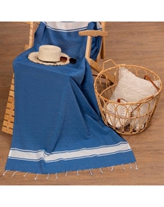 Полотенце для ванны Пештемаль "Cotton Foutah" 90х170см,220г/м, 80%хлопок, 20% п/э, синий Lovelife