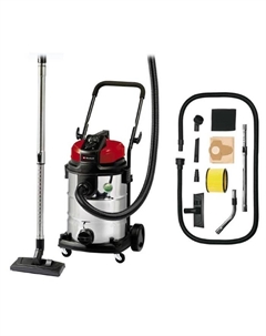 Пылесос строительный TE-VC 2230 SA, 1150 Вт, нерж сталь 30 л, ECO, 3 м, d=36 мм Einhell