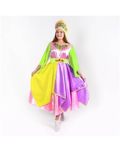 Карнавальный костюм «Весна», платье, кокошник, р. 50-52 Страна карнавалия