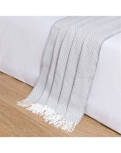 Плед с бахромой «Валенсия. Антонио», 140×200 см, серый Vladi