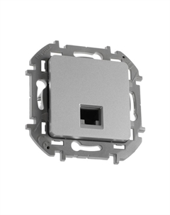 Информационная розетка INSPIRIA, RJ 45, категория 5e - UTP, алюминий Legrand