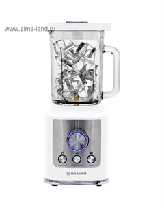 Блендер BRAYER BR1200WH, стационарный, 1800 Вт, 1.8 л, колка льда, белый Brayer