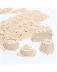 Кинетический песок, 4 формочки, 500 г, белый Школа талантов