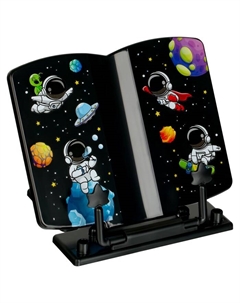 Подставка для книг "Космонавты", 200 x 200 x 25 мм, пластиковая, МИКС Стамм