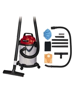Пылесос строительный TC-VC 1815 S, 1250 Вт, нерж сталь 15 л, 1.5 м, d=36 мм Einhell