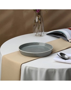 Блюдо с бортиком Effetto, d=17.5 см, h=3 см, фарфор, серое Хорекс