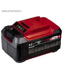 Аккумулятор PXC Plus 4511437, 18 В, 5.2 Ач, Li-Ion, противоударный корпус Einhell