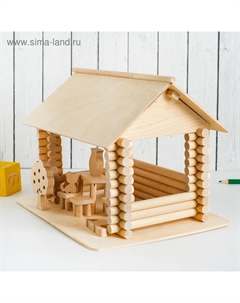 Конструктор деревянный «Беседка», модель для творчества Pelsi