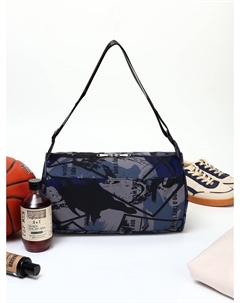 Сумка спортивная на молнии, регулируемый ремень, средний размер, разноцветная/серая Textura