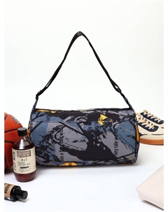 Сумка спортивная на молнии, регулируемый ремень, средний размер, разноцветная/серая/жёлтая Textura