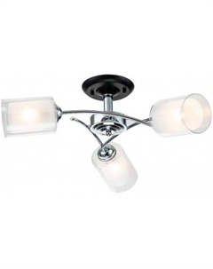 Люстра средней высоты 1170/3P (хром/черный) Escada