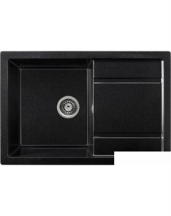 Кухонная мойка Fama (оникс с сифоном) Saniteco