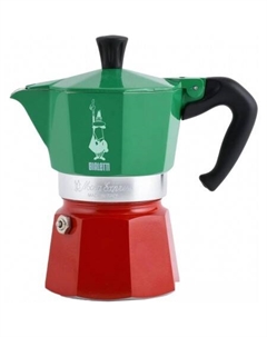 Гейзерная кофеварка Moka Express Tricolor (3 порции) Bialetti