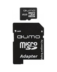 Карта памяти microSDHC (Class 10) 8GB (QM8GMICSDHC10) Qumo