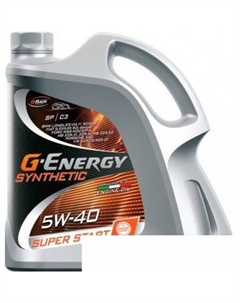 Моторное масло Synthetic Super Start 5W-40 5л G-energy