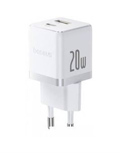 Сетевое зарядное Palm Fast Charger C+U 20W EU P10111608213-00 (белый) Baseus
