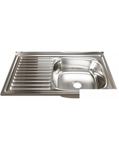 Кухонная мойка 528175 (правая, полированная, 0.6 мм) Mixline