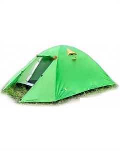 Треккинговая палатка ZC-TT007-4P v2 (зеленый/желтый) Sundays