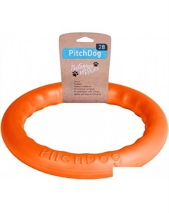 Игрушка для собак Кольцо d 28 см оранжевый Pitchdog