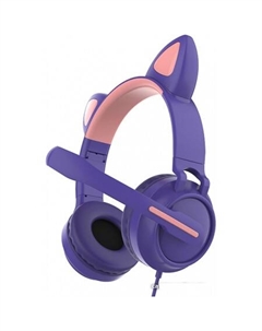 Наушники Game Cat (фиолетовый) Qumo