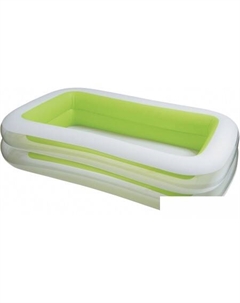 Надувной бассейн 56483 262х175х56 (белый/салатовый) Intex