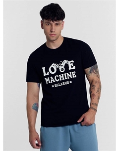 Футболка мужская черная с печатью Mark formelle