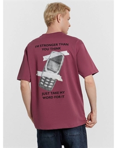 Футболка мужская с принтом и надписью "i'm stronger than you think" Mark formelle