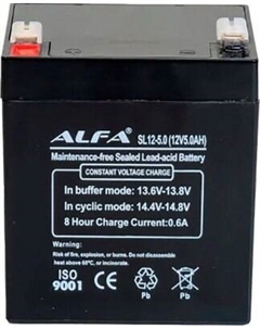 Аккумуляторная батарея ALFA battery SL12-5 (12V-5Ah) Alfa battery