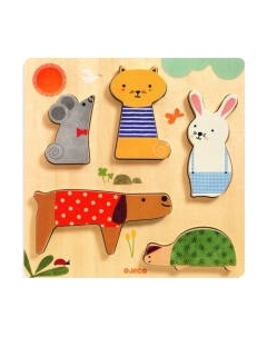 Сортер Djeco Рамка-вкладыш Домашние питомцы / 01051