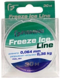 Леска монофильная F-Fishing Freeze Ice Line 30м 0.064мм 0.36кг / FFRZIL_064 F-fishing