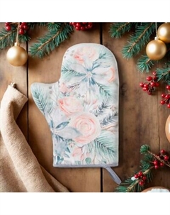 Рукавица-прихватка Этель Christmas flowers / 5077886